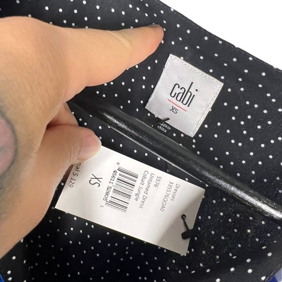 NWT CAbi Blue Collection Untamed Floral Sleeveless Sheath Knee Length Dress XS - Picture 6 of 11